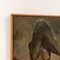 Figura desnuda contemplativa, siglo XX, pintura al óleo, enmarcada, Imagen 3