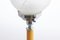 Art Deco Phenolic Table Lamp with Crackle Globe Glass Shade, 1930s, Image 3