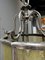 Farol italiano de níquel y cristal de Murano curvado, años 20, Imagen 10