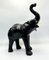 Vintage Leather Elephant Sculpture Figure, 1960s, Set of 2 13