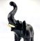 Vintage Leather Elephant Sculpture Figure, 1960s, Set of 2 14