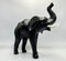 Figurine Sculpture Éléphant Vintage en Cuir, 1960s, Set de 2 8