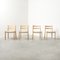Danish Beech & Papercord Model 84 Dining Chairs by Niels Otto N. O. Møller for J.L. Møllers, 1950s, Set of 4, Image 1