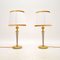 Vintage Chrome and Brass Table Lamps , 1970, Set of 2, Image 1