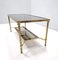 Rectangular Brass Coffee Table with Mirrored Glass Edges, Italy, 1960s, Image 4