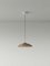 Small Brown Headhat Plate Pendant Lamp by Santa & Cole, Image 3