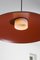 Lampada a sospensione Headhat Plate media rossa di Santa & Cole, Immagine 7