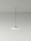 Small White Headhat Plate Pendant Lamp by Santa & Cole, Image 2