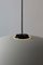 Small White Headhat Plate Pendant Lamp by Santa & Cole 10