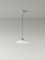 Small White Headhat Plate Pendant Lamp by Santa & Cole 3