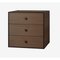 49 Smoked Oak Frame Box with 3 Drawers by Lassen, Image 2