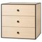 49 Oak Frame Box with 3 Drawers by Lassen 1
