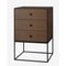 49 Smoked Oak Frame Sideboard with 3 Drawers by Lassen 2