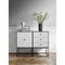 49 Light Grey Frame Sideboard with 3 Drawers by Lassen 3