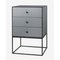 49 Dark Grey Frame Sideboard with 3-Drawers by Lassen 2