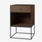 49 Black Ash Frame Sideboard with 1 Drawer by Lassen 3