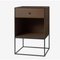 49 Black Ash Frame Sideboard with 1 Drawer by Lassen, Image 3