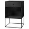 49 Black Ash Frame Sideboard with 1 Drawer by Lassen 1