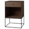 49 Smoked Oak Frame Sideboard with 1 Drawer by Lassen 1