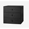 49 Black Ash Frame Box with 3 Drawers by Lassen 2