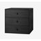 49 Black Ash Frame Box with 3 Drawers by Lassen, Image 2