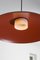 Small Red Headhat Plate Pendant Lamp by Santa & Cole 7