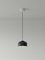Large Black Headhat Bowl Pendant Lamp by Santa & Cole 3
