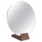 Natural Varnished Walnut Lalou Mirror by Jacques Emile Rulhmann 1