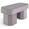 Viva Checkerboard Green and Purple Bench by Houtique 2