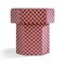 Viva Checkerboard Red and Pink Bench by Houtique 3