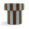 Viva Stripe Blue and Brown Bench by Houtique 4