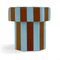 Viva Stripe Blue and Brown Bench by Houtique, Image 4