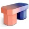 Viva Gradient Peach and Navy Bench by Houtique 2