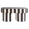 Viva Stripe Black and White Bench by Houtique, Image 1