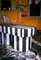 Viva Stripe Black and White Bench by Houtique 10