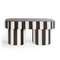 Viva Stripe Black and White Bench by Houtique, Image 2