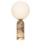 Tobacco Alabaster and Brass Atlas Table Lamp by Simone & Marcel 1