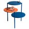 Triplo Orange and Blue Coffee Table by Mason Editions 1