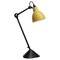 Gelbe Lampe Gras N° 205 Tischlampe von Bernard-Albin Gras 1