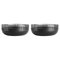 Low Black Vases by Mason Editions, Set of 2 1