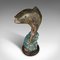 Antique English Victorian Anglers Door Stop Fish Statue in Cast Iron, 1900s, Image 6