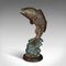Antique English Victorian Anglers Door Stop Fish Statue in Cast Iron, 1900s, Image 1