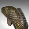 Antique English Victorian Anglers Door Stop Fish Statue in Cast Iron, 1900s, Image 8