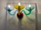 Apliques de cristal de Murano multicolor, años 90. Juego de 2, Imagen 11