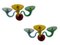 Multi Colored Murano Glass Sconces, 1990s, Set of 2 1