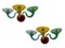 Multi Colored Murano Glass Sconces, 1990s, Set of 2, Image 1