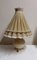 Mid-Century Table Lamp with Cream-Colored Ceramic Base, 1950s, Image 1