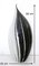 Black and White Penguin Murano Glass Table Lamp with Silver Flakes, Italy 8