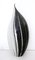 Pinguin Murano Glas Tischlampe in Schwarz-Weiß mit Silberflocken, Italien 1