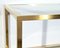 Brass and Glass Shelf in the style of Pierre Vandel, 1970s, Image 4
